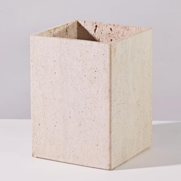 Embrace Rugged Texture with Unique Travertine Bath Accessories