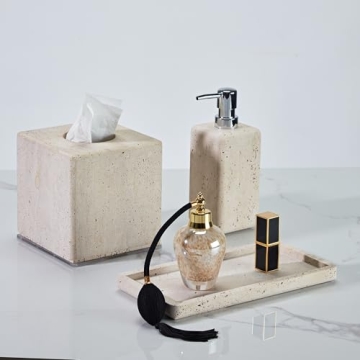 Elegant Travertine Bath Accessories for Sophisticated Homes