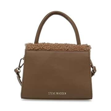 Steve Madden TRENDYF Mini Top Handle Crossbody, Brown