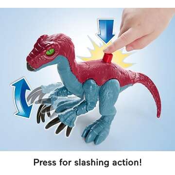 Fisher-Price Imaginext Jurassic World Toy Dinosaur Lab Playset, Owen Grady Maisie & Dr. Grant Figures for Preschool Kids Ages 3+ Years​