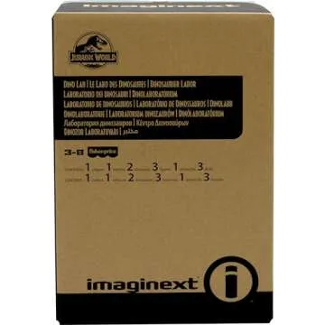 Fisher-Price Imaginext Jurassic World Toy Dinosaur Lab Playset, Owen Grady Maisie & Dr. Grant Figures for Preschool Kids Ages 3+ Years​