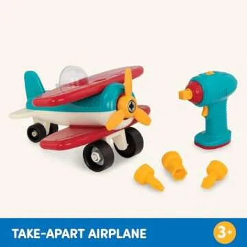 Battat Take-Apart Airplane Toy for Toddlers