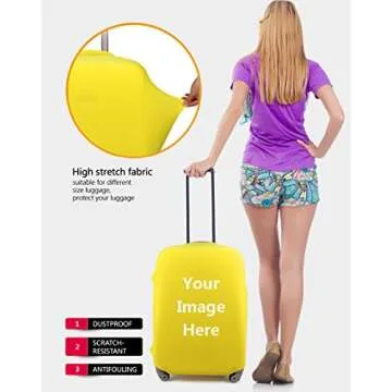 Bigcardesigns Blue Butterfly Luggage Covers Apply to 18-22 Inch Travel Suitcase S