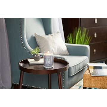 Yankee Candle A Calm & Quiet Place Scented, Classic 22oz Large Jar Single Wick Candle, Over 110 Hours of Burn Time