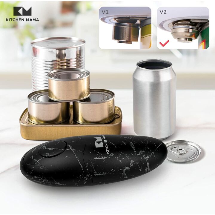 Electric Can Opener 2.0 - Marble Black with Lid Lift