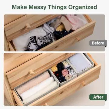 Kootek Drawer Organizer - 16 Pack Fabric Storage Bins