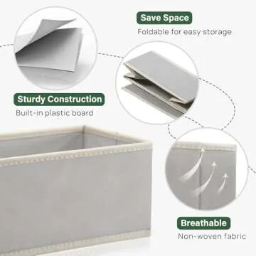 Kootek Drawer Organizer - 16 Pack Fabric Storage Bins