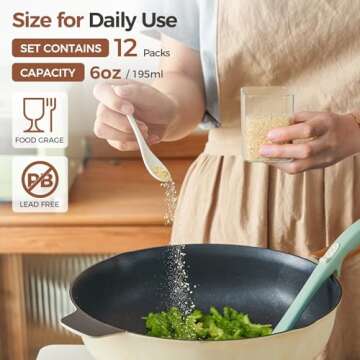 ComSaf Bamboo Spice Rack with 12Pcs 6oz Jars and Labels, 3 Tier Organizer for Cabinet, Table, Pantry