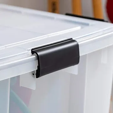 IRIS USA 74 Quart Weathertight Storage Bin Tote