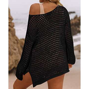 Stylish ZESICA Women’s Crochet Beach Cover Up Tunic