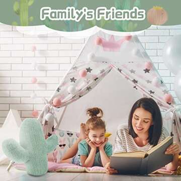 Maitys 16 Inches Cactus Shape Throw Pillow Cute Succulent 3D Plush Cactus Shaped Throw Pillow Decorative for Sofa Office Bed Cushion(16.4 x 13 Inch)