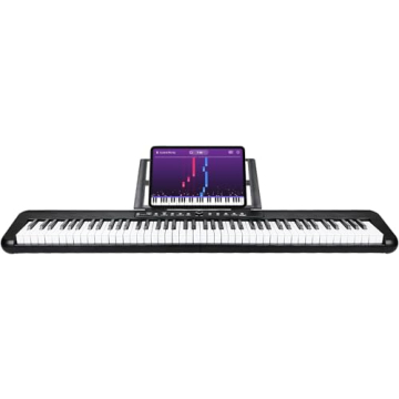 Digital Piano 88 Key Full Size Semi Weighted Electronic Keyboard Piano with Music Stand,Power Supply...