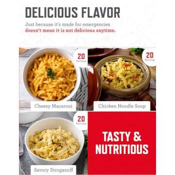 READYWISE - Breakfast & Entrée Box Kit, 100 Servings, 5 Boxes, Freeze Dried Food, MRE, Emergency Kit, for Hiking, Camping Essentials, Hurricane Preparedness Items, & Food Storage, 25-Year Shelf Life