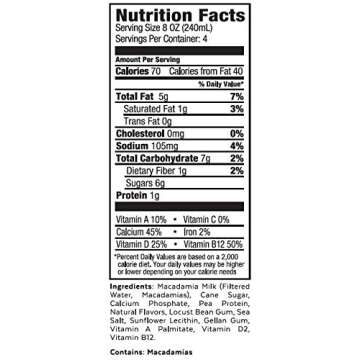 milkadamia Macadamia Milk - Original Lightly Sweetened 32 Fl Oz