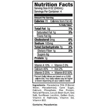 milkadamia Macadamia Milk - Original Lightly Sweetened 32 Fl Oz