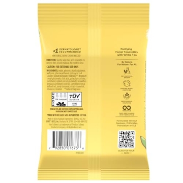 Burt’s Bees Makeup Remover Wipes - Eco-Friendly Cleanser