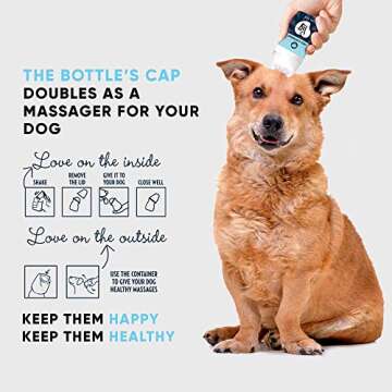 LIQ Stress & Antioxidant Liquid Dog Treat - Low-Calorie Healthy Snacks