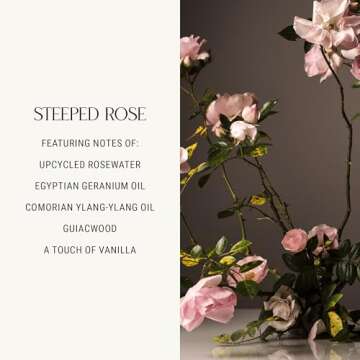 Homecourt Steeped Rose Dish Soap, Dishwashing Liquid with Clean Ingredients, Non-Toxic Dish Soap Liquid, Safe for People and Pets - 16 oz