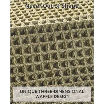 Stylish and Absorbent Waffle Bath Runner Mat