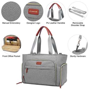 LOVEVOOK Diaper Bag Tote Set for Stylish Parenting