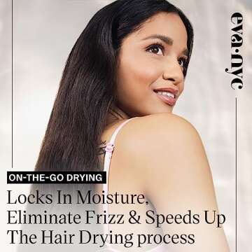 Eva NYC Mini Healthy Heat Pro-Power Compact Hair Dryer with Far-Infrared, 2-Speed Settings, Travel P...