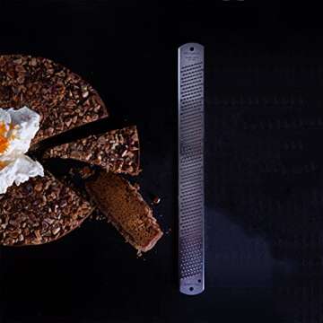 Microplane All-Stainless Steel Lemon Zester Tool, Blade made in the USA