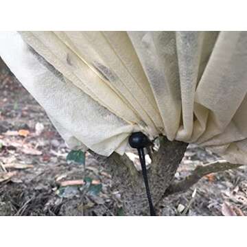 LAVZAN Beige/White/Green Plant Cover Bag Shrub Jacket for Frost Protection Freeze Protection Insect Protection Terrible Weather Protection (Beige/30g, 60"x80"/1Pc)