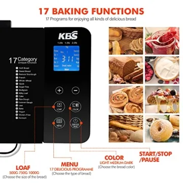 Elevate Your Baking with KBS 17-in-1 Bread Maker