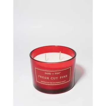 Sand + Fog Fresh Cut Pine Scented Candle for Home