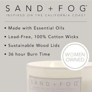 Sand + Fog Fresh Cut Pine Scented Candle for Home