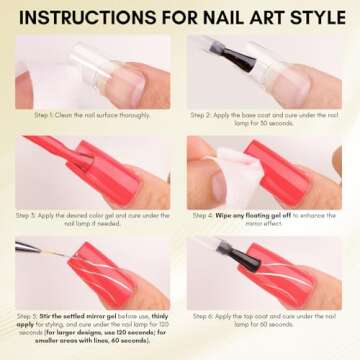 Makartt Chrome Gel Nail Polish: 8ml Metallic Gel Nail Polish, Gold 3D Metal Painting Gel for Nail Art Soak off UV/LED Glossy Mirror Effect Nail Glue Gel for Home Salon DIY Manicure