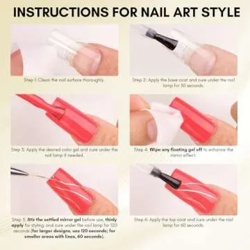 Makartt Chrome Gel Nail Polish: 8ml Metallic Gel Nail Polish, Gold 3D Metal Painting Gel for Nail Art Soak off UV/LED Glossy Mirror Effect Nail Glue Gel for Home Salon DIY Manicure