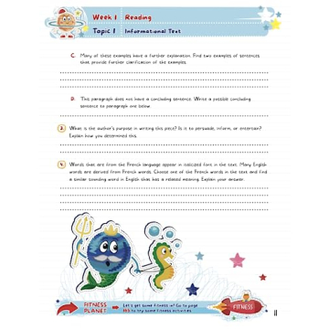 Summer Activity Workbook for Grades 8-9 Engaging Fun