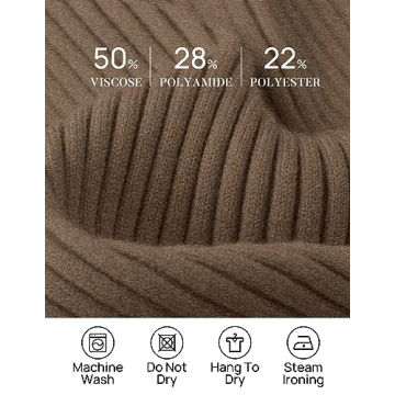 Stylish ZESICA Slim Fit Mock Turtleneck Knit Sweater