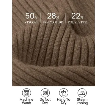 Stylish ZESICA Slim Fit Mock Turtleneck Knit Sweater