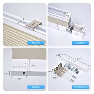 THIRDREALITY Motorized Blackout Smart Blinds with ZigBee