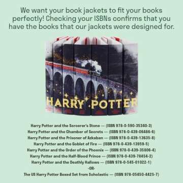 Juniper Books Train Design Metallic Foil Book Covers Only | Books NOT Included | Covers Compatible with Scholastic’s 7 Hardcover Books or Box Set