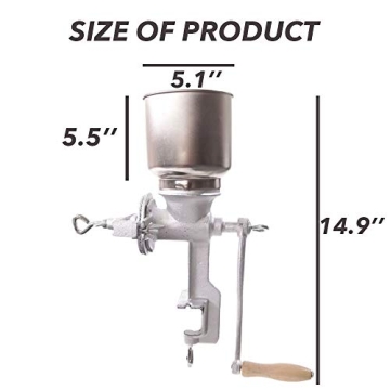 Manual Grain Mill for All Cooking Needs - Durable & Versatile