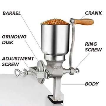 Manual Grain Mill for All Cooking Needs - Durable & Versatile