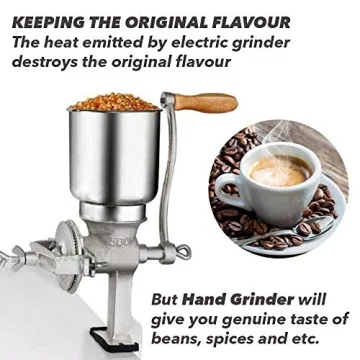 Manual Grain Mill for All Cooking Needs - Durable & Versatile