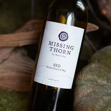 Missing Thorn Red Alcohol-Removed Malbec Wine by Aaron Pott - Sip Clean Non-alcoholic wine with Rich Black Cherry & Plum Notes - Low Sugar, Vegan, Gluten-Free