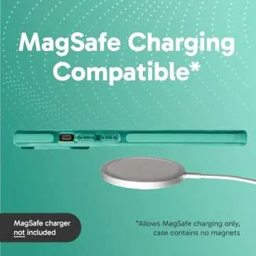 SteepLab Barrier Case for iPhone - Impact Absorbing Case with Full Body Protection and Raised Bezel (Polished Turquoise Blue, iPhone 13 Pro Max)