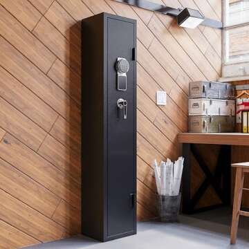 2-3 Gun Safe, Gun safes for Home Rifle and Pistols, Gun Safe for Guns with Quick Access, Gun Safes f...