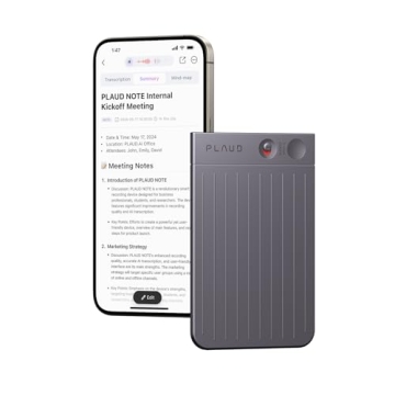 AI Voice Recorder with Case - Transcribe & Summarize 64GB