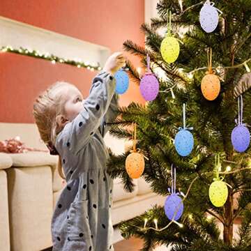 Colorful 12Pcs Easter Eggs for Decorations - Perfect for DIY and Crafts!