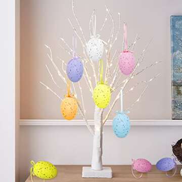 Colorful 12Pcs Easter Eggs for Decorations - Perfect for DIY and Crafts!
