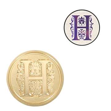 Yoption Letter H Wax Seal Stamp for Invitations and Gifts