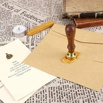 Yoption Letter H Wax Seal Stamp for Invitations and Gifts