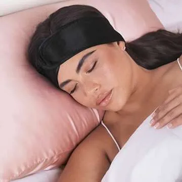 Kitsch Satin Sleep Headband with Ponytail Holder for Women