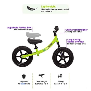 Lightweight Balance Bike for Toddlers - 5 Star Rated!